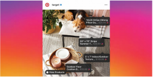 How to Sell on Instagram with Target example